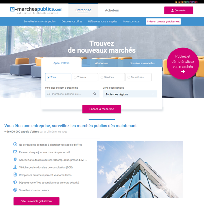 Home E-marchespublics